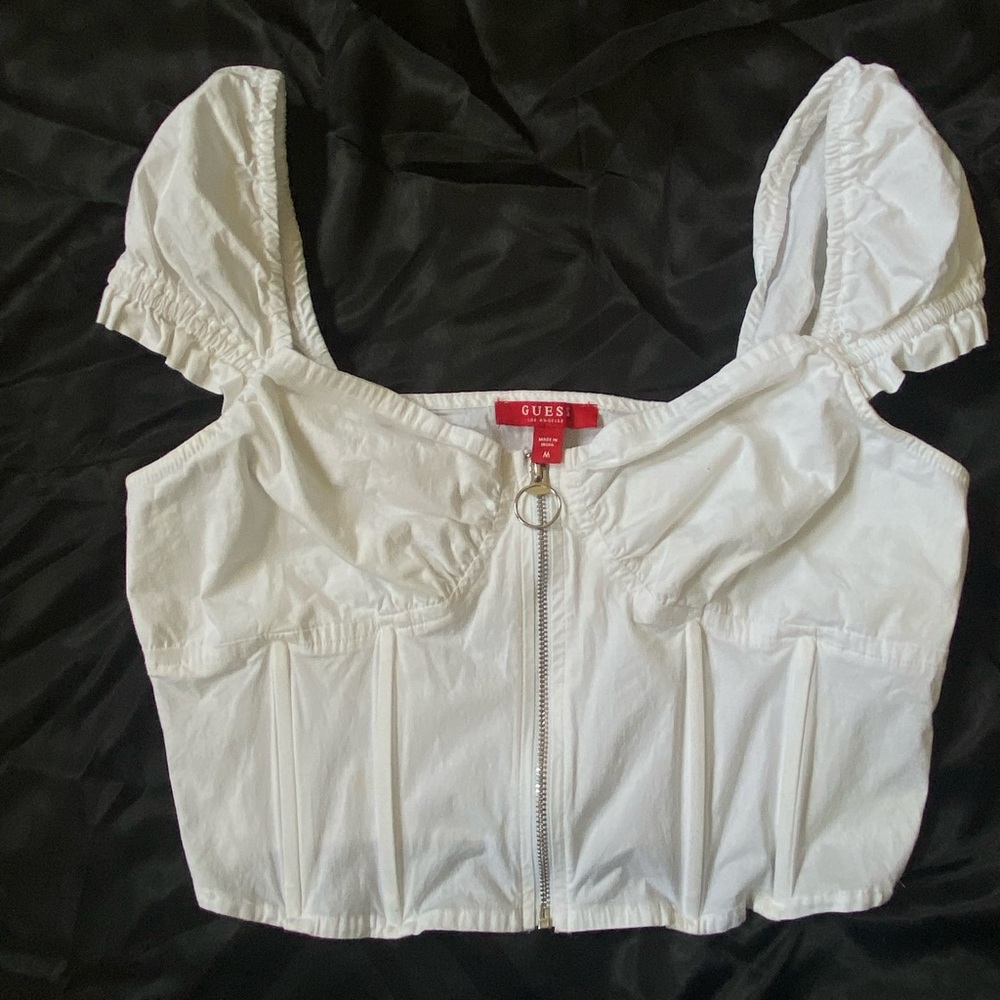 Guess corset crop top